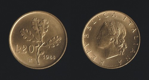 Lire 1988 ramo quercia - 1988, di