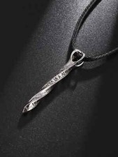 Collana uomo cordino nero con