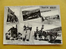 (FG.R36) Saluti da RIESI - VEDUTINE, VIA ROMA, CIRCONVALLAZIONE, LARGO D'ANTONA