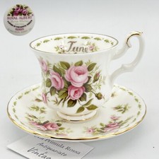 Set Tazza da caffè in porcellana Royal Albert mese tazzina inglese GIUGNO 1970