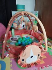 Palestrina Box Tappeto Neonato Bambino Leoncino Fitch Baby con Recinto Palline