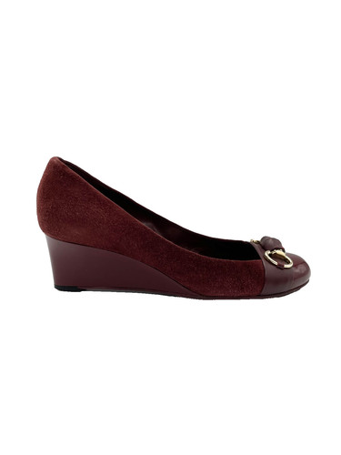 Gucci tacco zeppa rosso