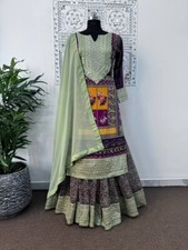 Top Sharara in georgette finta