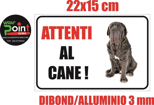 Mastino attenti cane targa - ,