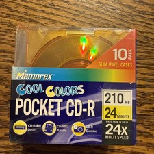 Confezione 10 CD-R tascabili