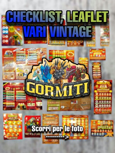 Checklist gormiti vintage - checklist,
