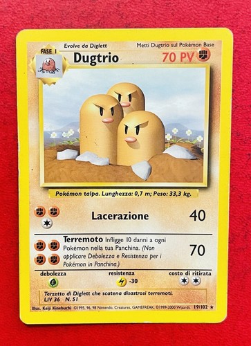 Lotto carte pokemon dugtrio - carte,