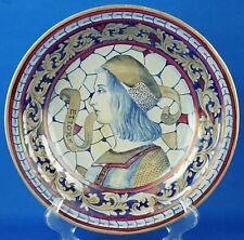 Enzo Remigi Gualdo Tadino Grande piatto ceramica maiolica lustri 1900 XX Italia