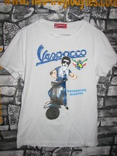 Vintage Vespa Piaggio Joe Rivetto cotton  jersey shirt trikot maillot '90s