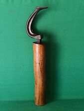 ANTICA VECCHIA INCUDINE UTENSILE CIABATTINO CALZOLAIO SUPPORTO IN LEGNO LJ. CO81