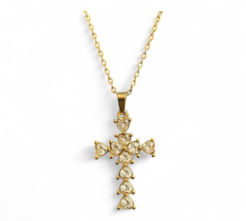 Collana donna acciaio oro - donna,