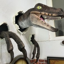 Jurassic Park Velociraptor Raptor Decorazione  dinosauro Da Parete Idea Regalo