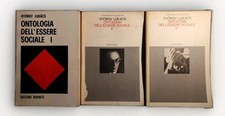 Gyorgy Lukacs ONTOLOGIA DELL'ESSERE SOCIALE Editori Riuniti 3 Volumi