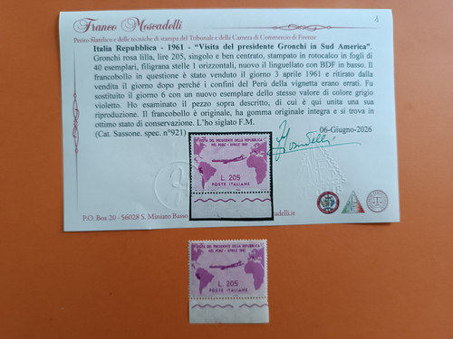 Repubblica 1961 gronchi rosa - repubblica,