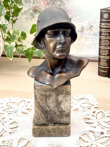 Antico busto soldato - , originale