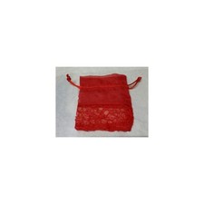 10 pz sacchetti con rete rosso