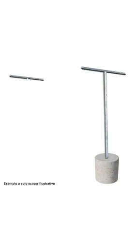 Stendino con palo cementare - con,