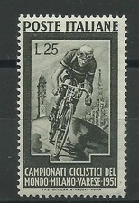 1951 ITALIA REPUBBLICA ITALIANA MONDIALI CICLISMO 1 VALORE MNH MF22140