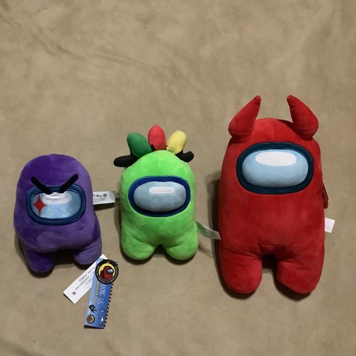 Lotto 3pz peluche - among, us