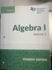 Algebra I Volume 1 English