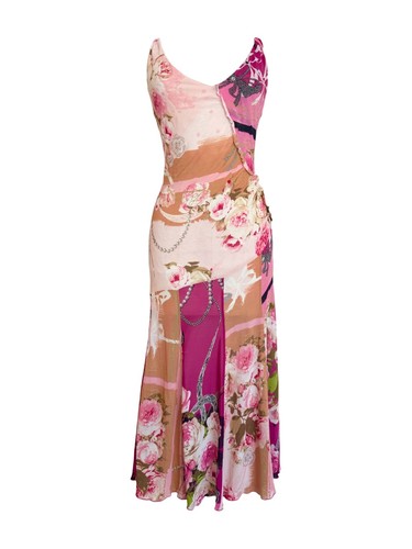 Blumarine abito rosa multi - blumarine,