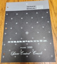 Marantz 3250 Console di Controllo Manuale di Servizio - Originale