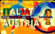 G ATW 203 SCHEDA TELEFONICA USATA ATW FRANCIA 98 ITALIA AUSTRIA 
