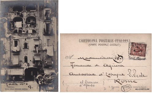 Napoli 1904 vicoli della - napoli:,