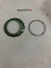 SWATCH SCUBA- "HAPPY FISH" SDN101 Ghiera Di Ricambio Nuova Originale Verde