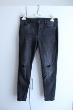 Jeans donna neri skinny M goldenpoint con strappi