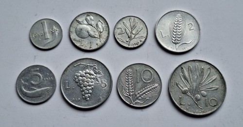 Lotto lire monete - lotto, 8