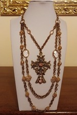 Collana Con Croce Gioiello Stile Retrò