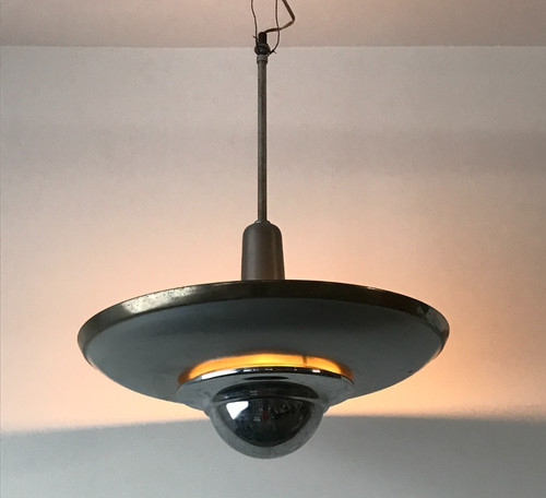 Plafoniera vintage metallo