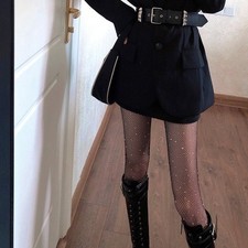 Calze donna a rete diamantate