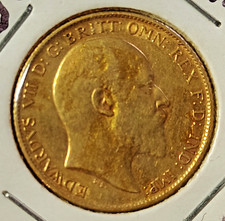 Mezza sterlina d'oro Edward VII  del 1908 SPL