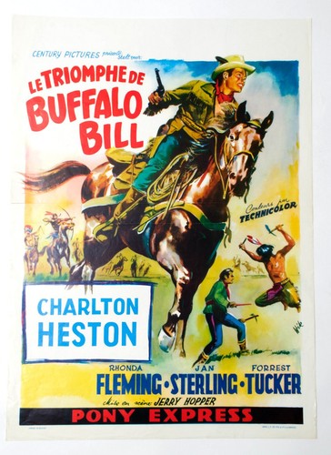 Charlton heston affiche belge - affiche,