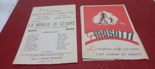 RITAGLIO 17x11cm PROGRAMMA TEATRO ANNI 40 "LA MOGLIE DI CESARE"PAVESE BENASSI