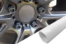 Per Molti Veicoli 4x Cerchi Cerchioni Mozzi Coperchio Design Pellicola Bianco