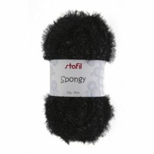 Filato Spongy Nero - Gomitolo