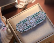 Spilla Argentato Pizzo Grande