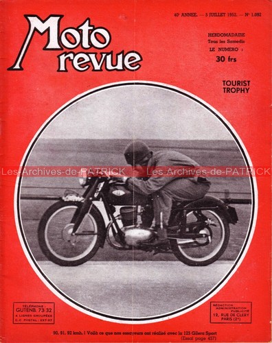 Moto revue 1092 gilera - moto, 125