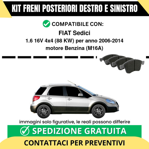 Pastiglie freno posteriori - pastiglie,