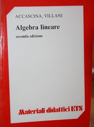 Algebra lineare accascina - lineare,