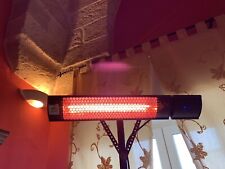 Stufa Riscaldante a Infrarossi 2000W . Da Esterno E Interno . per Parete