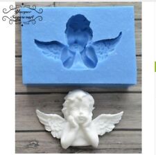 STAMPO CUPIDO ANGELO ORSO SILICONE RESINA GESSO CIOCCOLATO DOLCI BISCOTTI DOLCI