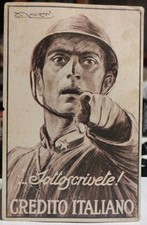 WW1 CARTOLINA PRESTITO NAZIONALE SOTTOSCRIVETE CREDITO ITALIANO SANSEVERO crt 94