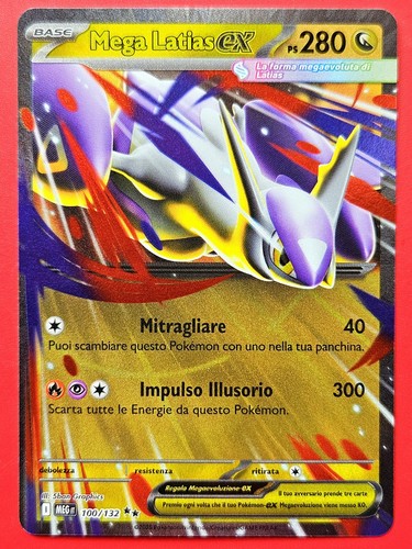 Carta pokemon mega latias - carta,