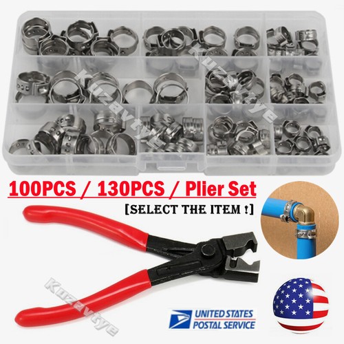 100pcs hose clamp assorted - 100pcs,