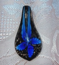 CIONDOLO GOCCIA---VETRO DI MURANO 