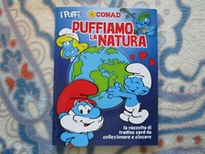 ALBUM TRADING CARD I PUFFI PUFFIAMO LA NATURA CONAD 2012 COMPLETO  !!!